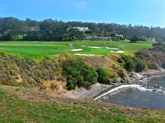 The approach shot on the magnificent #8 at Pebble Beach