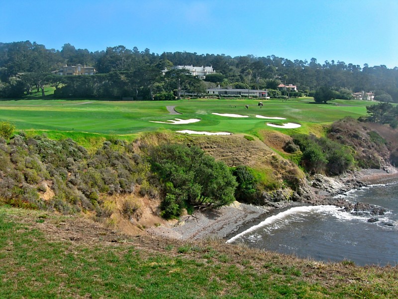The approach shot on the magnificent #8 at Pebble Beach