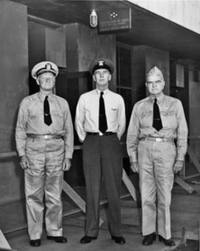 Fleet Admirals Chester W. Nimitz, Ernest J. King and Bill Halsey
