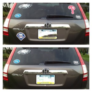 Emotion-driven before and after pics of my de-Phillied ride