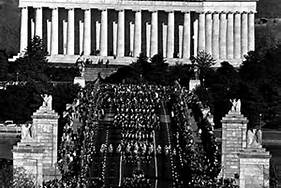 Entering Arlington National Cemetary