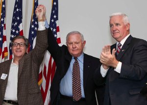 Finance Co-Chairs Vahan Gureghian and Bob Asher with Governor Corbett