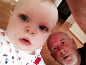 Me and my infant delinquent granddaughter, Harper Jeanine 